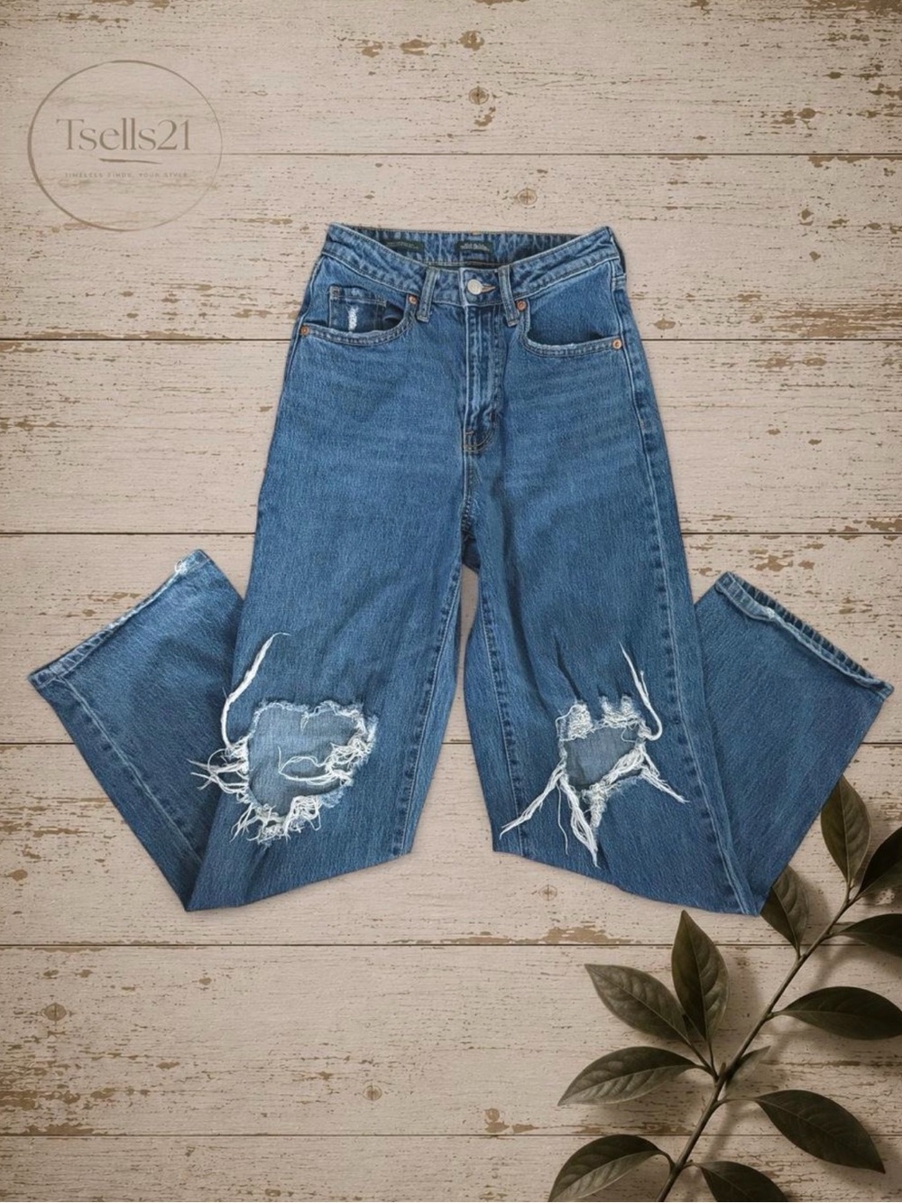 Wild Fable Highest Rise Baggy Jeans - Size 00